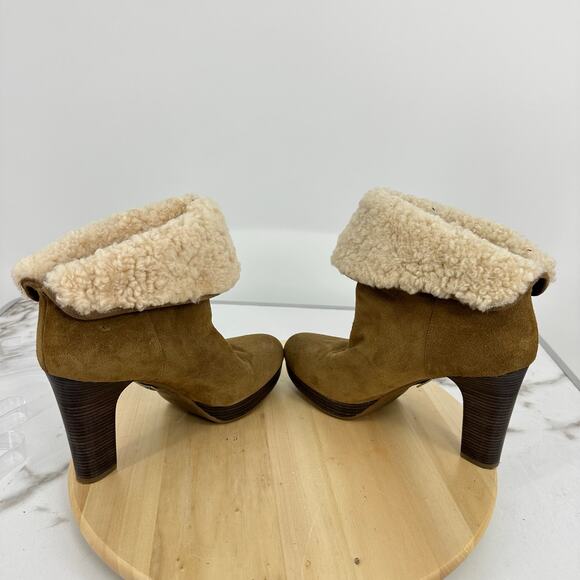 UGG Australia Dandylion Nubuck Leather Chestnut Brown Boots Shoes US 9.5 EU 40.5 - Picture 7 of 14